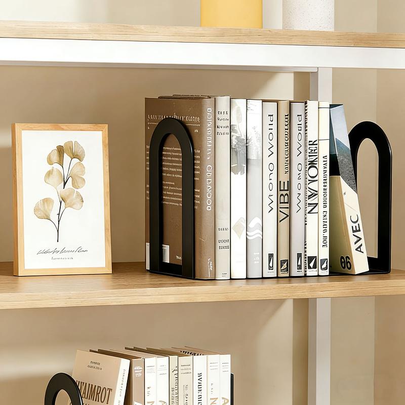 Aesthetic 1 Pair L-shaped Iron - Aesthetic Bookend ulasan dan harga