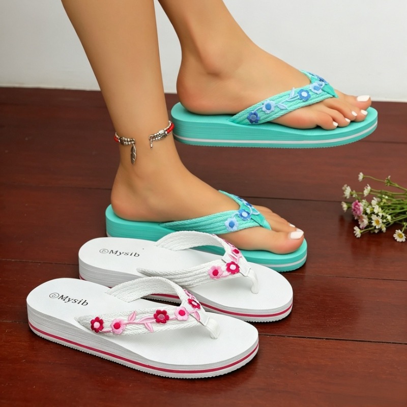 Women Casual Slippers Flower D - Home Decor Flowers ulasan dan harga