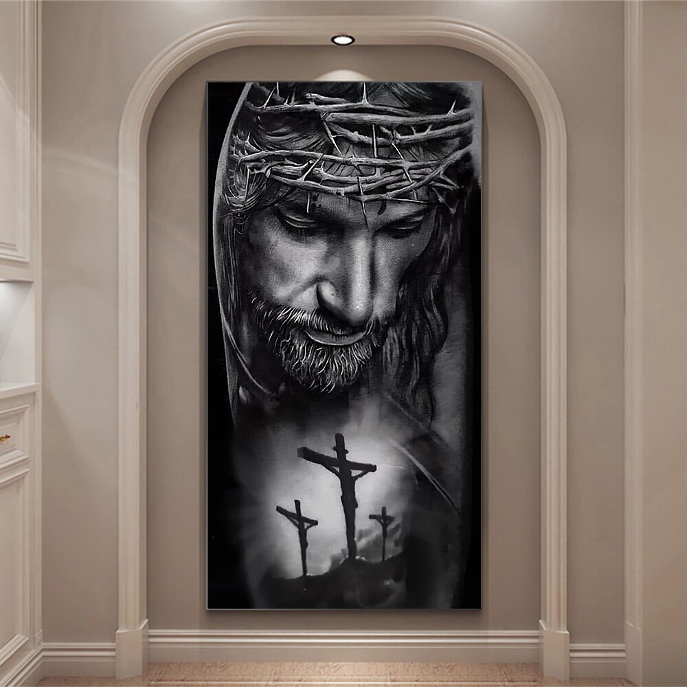 Crown of Thorns Jesus Canvas W - Home Decor Jesus ulasan dan harga