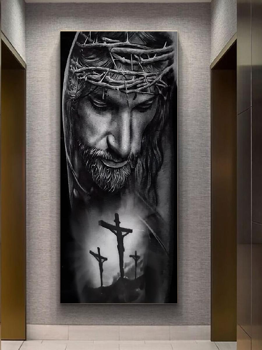 Crown of Thorns Jesus Canvas W - Home Decor Jesus ulasan dan harga