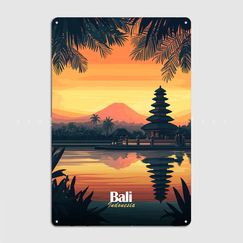 Bali Temple Sunset Travel Scen - Home Decor Bali ulasan dan harga