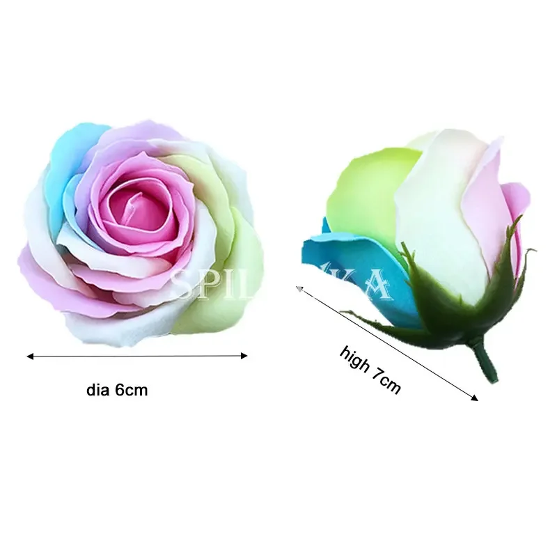 Spilewka 6X7cm Colorful Rose A - Home Decor Flowers ulasan dan harga